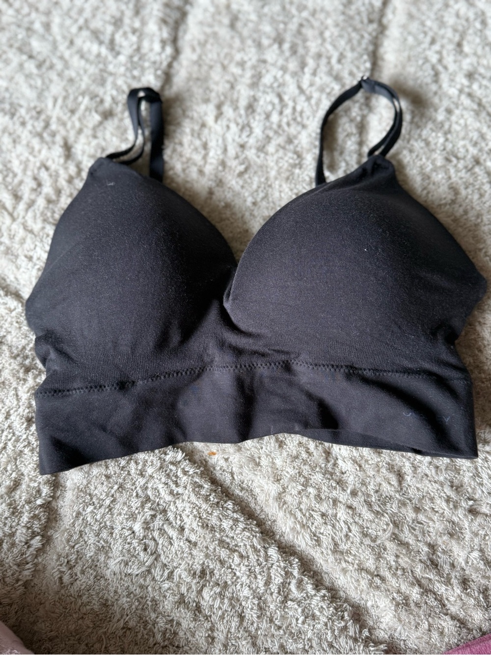 Jockey Black Wireless Stretch Bralette